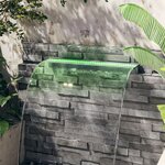 vidaXL Déversoir pour cascade avec LED RVB Acrylique 90 cm