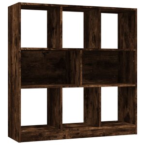 vidaXL Bibliothèque Chêne fumé 97 5x29 5x100 cm Bois d'ingénierie