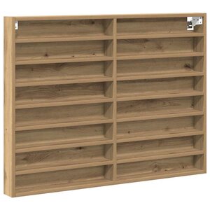 vidaXL Vitrine Chêne artisanal 100 x 8 5 x 75 cm Bois d'ingénierie