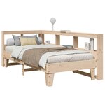 vidaXL Lit bibliothèque sans matelas 90x190 cm bois de pin massif
