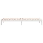 vidaXL Cadre de lit extra long sans matelas 100x220 cm bois massif pin