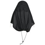 vidaXL Tunnels en filet 4 Pièces noir acier et polyéthylène