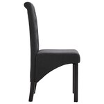 vidaXL Chaises à manger lot de 6 gris foncé tissu