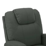 vidaXL Fauteuil Gris Similicuir