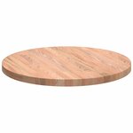 vidaXL Plateau de table Marron clair Ø 50 x 2.5 cm Chêne massif