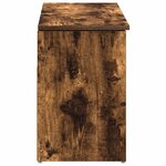 vidaXL Banc à chaussures chêne fumé 102x30 5x45 cm bois d'ingénierie