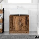 vidaXL Cabinet de Lavabo Bois Ancien 63 x 29 x 55 cm Bois d'ingénierie