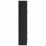 vidaXL Ensemble de Meubles 2 Pièces Noir 66 x 34 5 x 87 cm