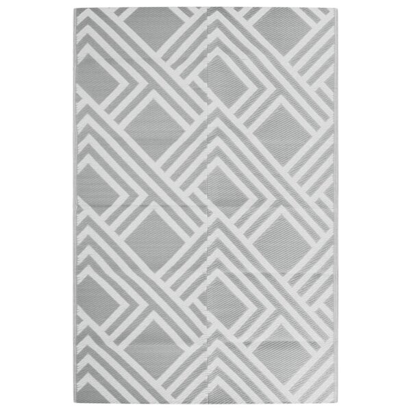 vidaXL Tapis d'extérieur Gris 120x180 cm PP