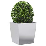 vidaXL Jardinières 2 Pièces 50x50x50 cm acier galvanisé
