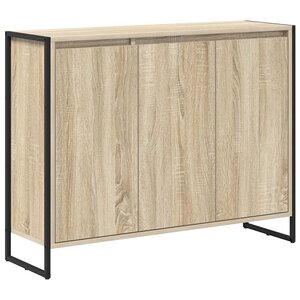 vidaXL Meuble d'appoint Sonoma 96 5 x 30 x 75 cm Bois d'ingénierie
