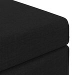 vidaXL Tabouret Noir 81 x 41 x 40 cm Tissu et bois stratifié
