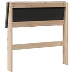 vidaXL Tête de lit capitonnée Taupe 80 cm Pin massif