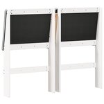 vidaXL Tête de lit capitonnée Gris clair 135 cm Pin massif