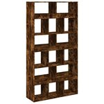 vidaXL Bibliothèque chêne fumé 100x33x187 5 cm bois d'ingénierie