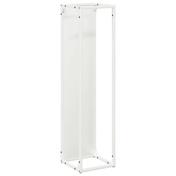 vidaXL Portant de bois chauffage blanc 25x25x100 cm