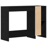 vidaXL Bureau Chêne noir 102 5 x 35 x 75 cm Bois d'ingénierie