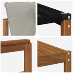 vidaXL Ensemble de canapés d'extérieur 11 pc Gris Naturel et Clair