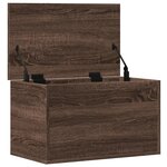 vidaXL Boîte de rangement chêne marron 60x35x35 cm bois d'ingénierie