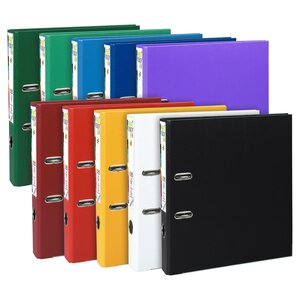 Classeur À Levier Prem'touch Intérieur Et Extérieur En Polypropylène - Dos 50mm - A4 Maxi. - Couleurs Assorties - Exacompta