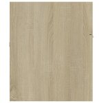 vidaXL Armoire d'évier avec lavabo intégré Chêne sonoma Aggloméré