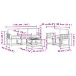 vidaXL Ensemble de canapés d'extérieur 6 pc