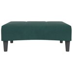 vidaXL Repose-pied vert foncé 77x55x31 cm velours