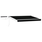 vidaXL Auvent rétractable électrique Noir et Blanc 3 x 2 5 m