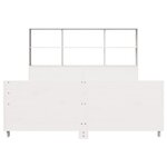 vidaXL Cadre de lit sans matelas blanc 160x200 cm bois de pin massif