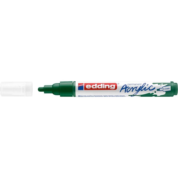 Marqueur acrylique moyen 5100 vert mousse 2-3 mm x 10 EDDING