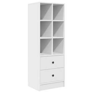 vidaXL Étagère blanche Blanc MDF Standard Étagère blanche