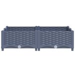 vidaXL Lit surélevé 80x80x23 cm Polypropylène