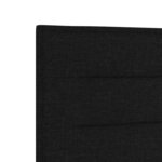 vidaXL Tête de lit LED avec des lumières à LED Noir 160 cm Polyester