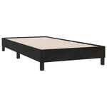 vidaXL Sommier à lattes de lit avec matelas et LED noir 90x210 cm velours