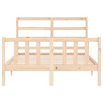 vidaXL Cadre de lit sans matelas 120x200 cm bois de pin massif