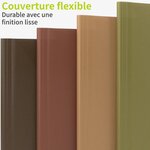 ACROPAQ - 6 x Chemises à Élastiques A4 - Jusqu'à 200 pages  Dos de 2 5cm  Fermeture Élastique