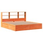 vidaXL Cadre de lit sans matelas cire marron 180x200cm bois pin massif