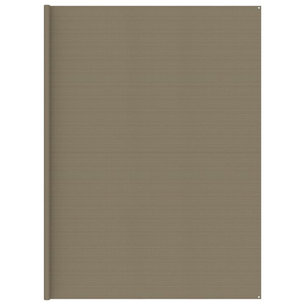 vidaXL Tapis de tente Taupe 400x700 cm PEHD
