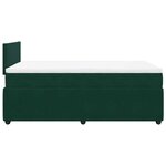 vidaXL Sommier à lattes de lit avec matelas vert foncé 120x190 cm
