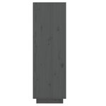 vidaXL Armoire à chaussures gris 30x34x105 cm bois de pin massif