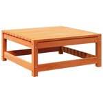 vidaXL Salon de jardin 5 Pièces avec coussins cire marron bois pin massif