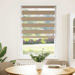 vidaXL Store zèbre marron sable largeur du tissu 80 9 cm polyester