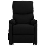 Vidaxl fauteuil releveur inclinable de massage noir tissu