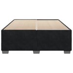 vidaXL Cadre de lit Noir 140x190 cm Velours