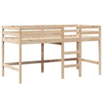 vidaXL Lit superposé avec échelle et toit sans matelas 90x190 cm
