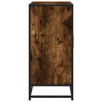 vidaXL Buffet chêne fumé 68x35x76 cm bois d'ingénierie et métal