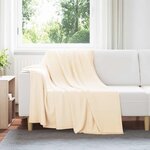 vidaXL Couvertures à jeter 24 Pièces Crème 200 x 150 cm Toison