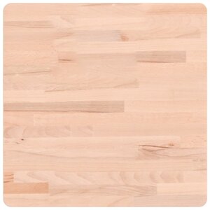 vidaXL Dessus de table 50x50x2 5 cm carré bois massif de hêtre