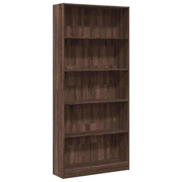 vidaXL Bibliothèque chêne marron 80x24x176 cm bois d'ingénierie