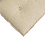 vidaXL Coussin de Dos Crème 160 x 19 x 50 cm tissu